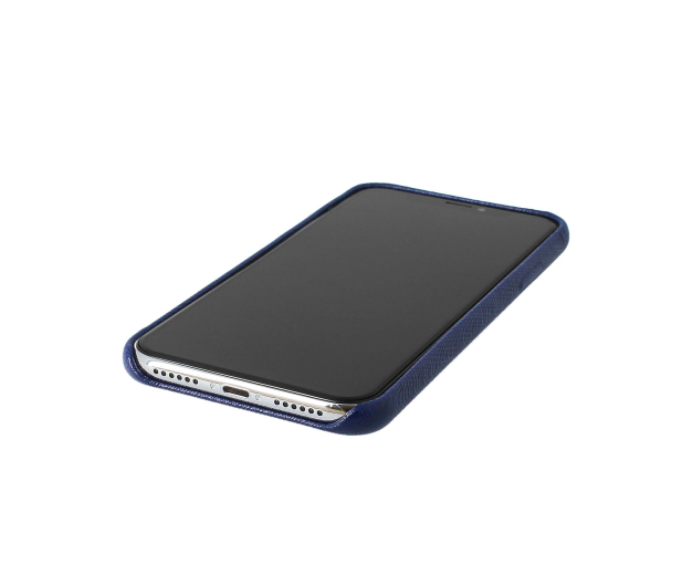 Etui Leather Case do iPhone X niebieskie - 1388481 - zdjęcie 5